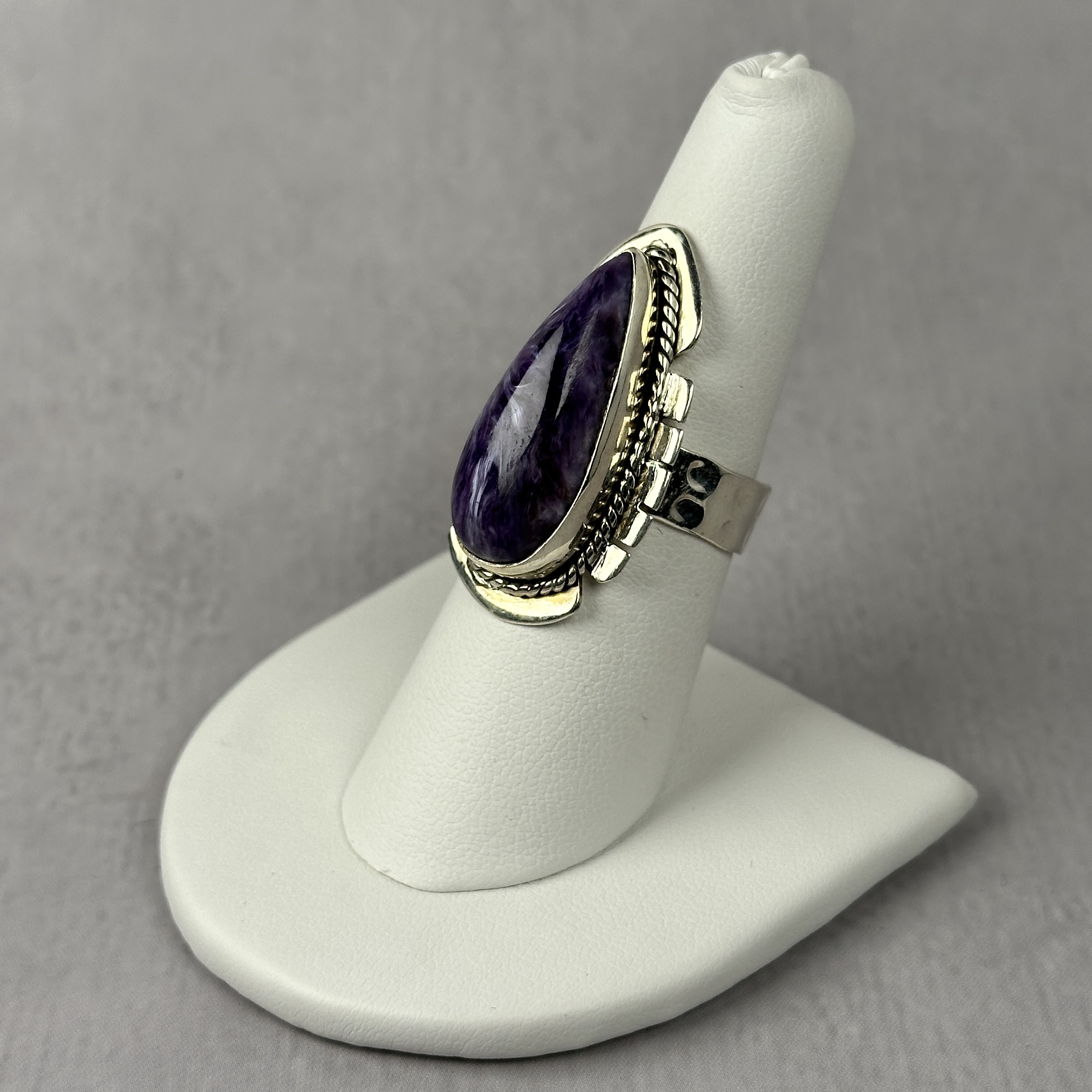 Russian Charoite Ring - Size 9 - Image 3