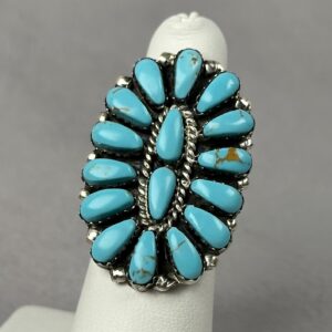 Turquoise Ring – Navajo Made – Juliana Williams – Sz 6