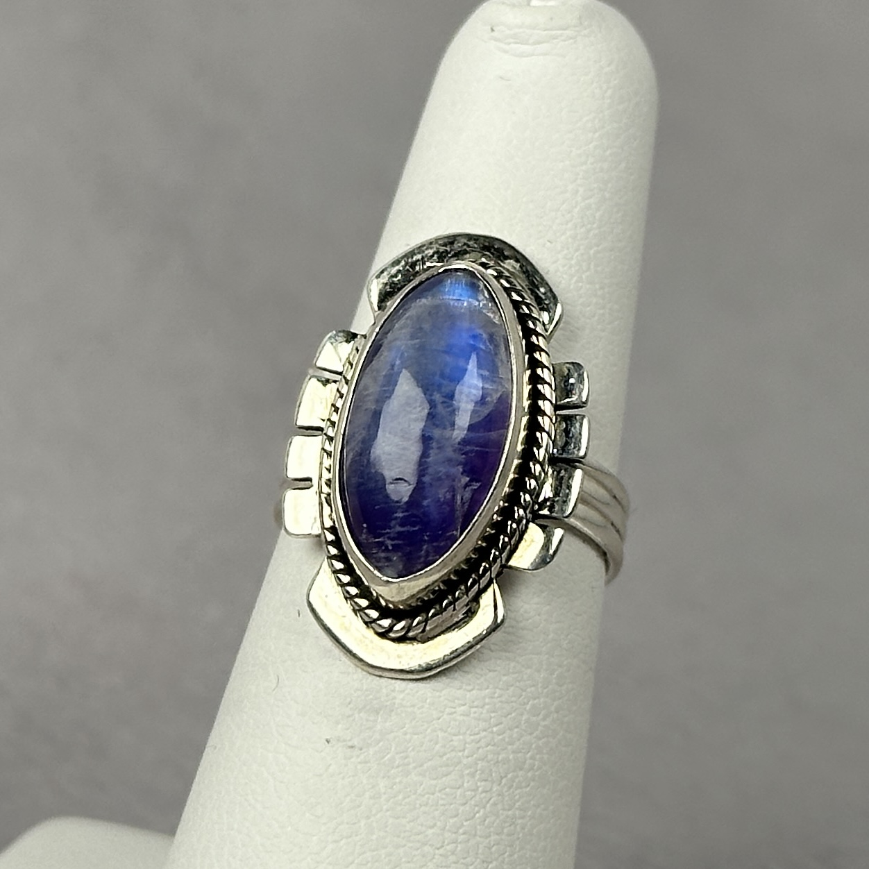 Blue Moonstone Ring – Size 6
