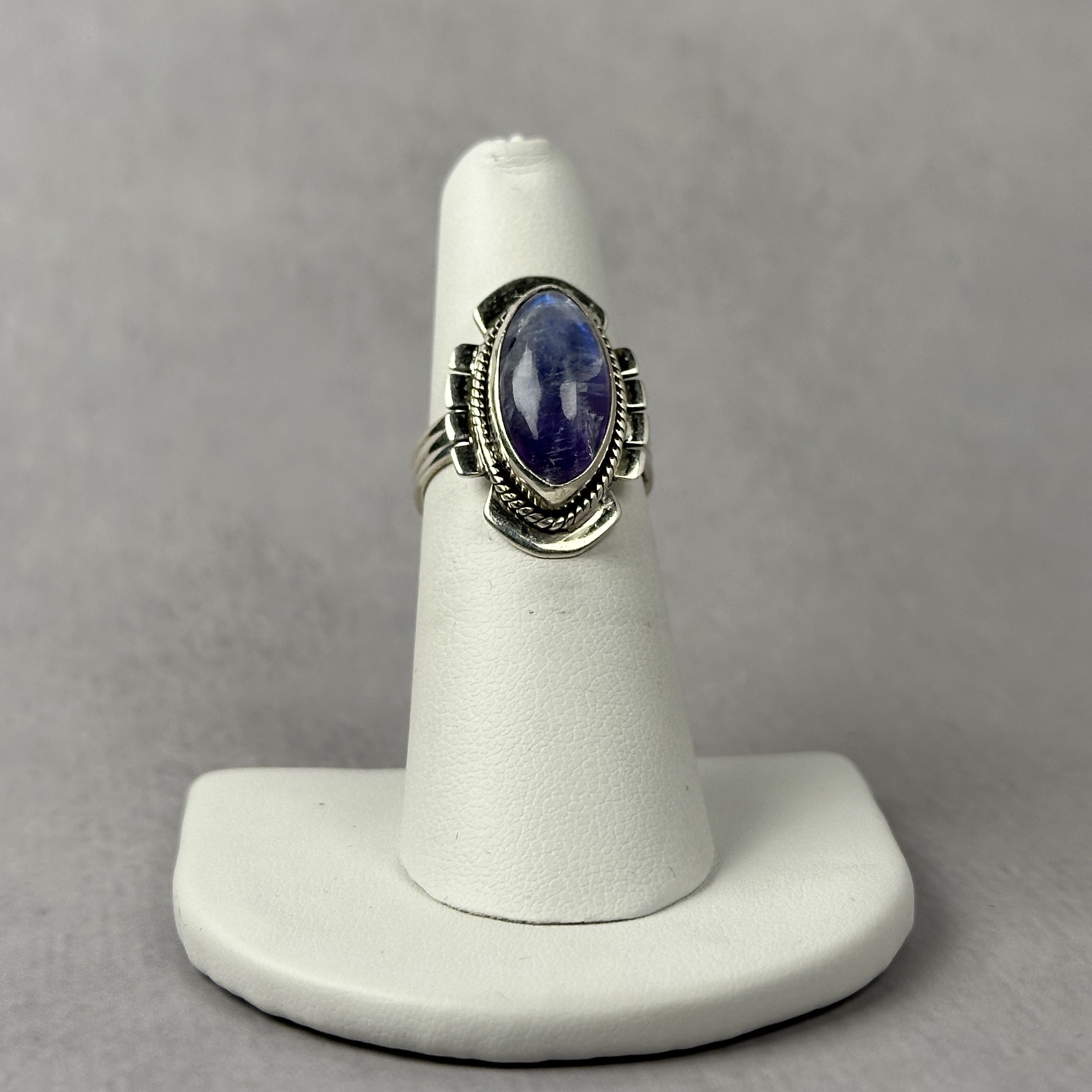 Blue Moonstone Ring – Size 6 - Image 3