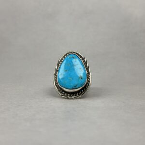 Kingman Turquoise Ring – Navajo Made