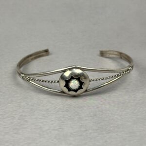 Synthetic (lab created) Opal Cuff – Navajo Made - 1" gap