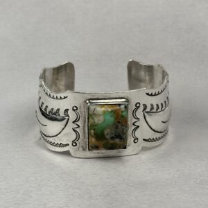 Large Ruidoso Turquoise Statement Cuff – Navajo Made - 1" gap